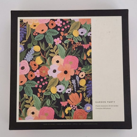 Rifle Paper Co. Jigsaw Puzzle 500 Piece - Garden Party - Picture 8 of 8